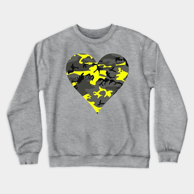 Camouflage Yellow Colorful pattern 2020 Crewneck Sweatshirt by hispanicworld